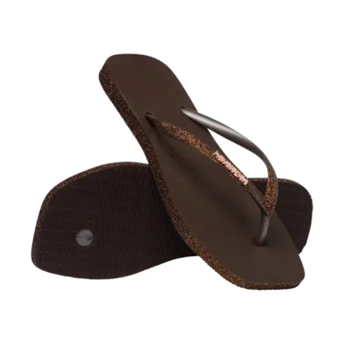 Chinelo Havaianas Slim Square Sparkle Glitter Feminino