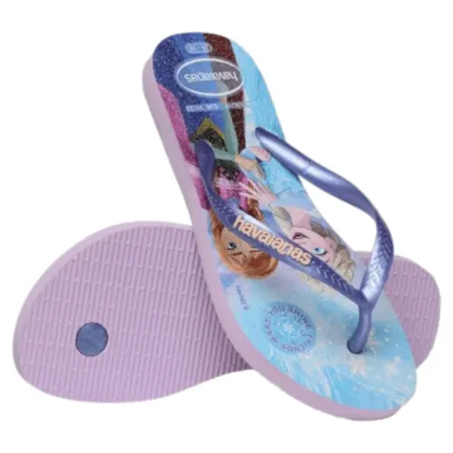 Chinelo Infantil Havaianas Kids Slim Princess Disney Princesas