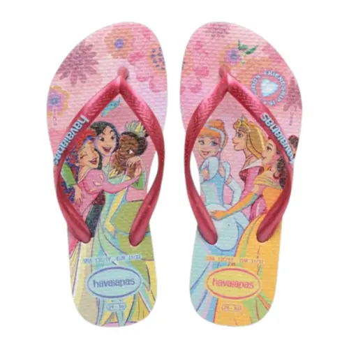 Chinelo Infantil Havaianas Kids Slim Princess Disney Princesas