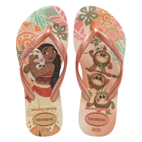 Chinelo Infantil Havaianas Kids Slim Princess Disney Princesas