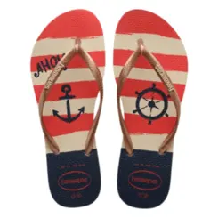 SANDALIA HAVAIANAS SLIM NAUTICAL ANCORA