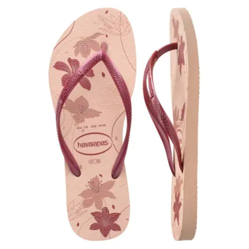 Chinelo Havaianas Slim Organic Flores Feminino