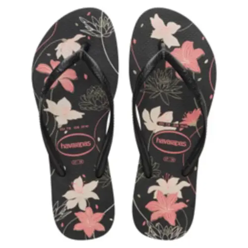 Chinelo Havaianas Slim Organic Flores Feminino