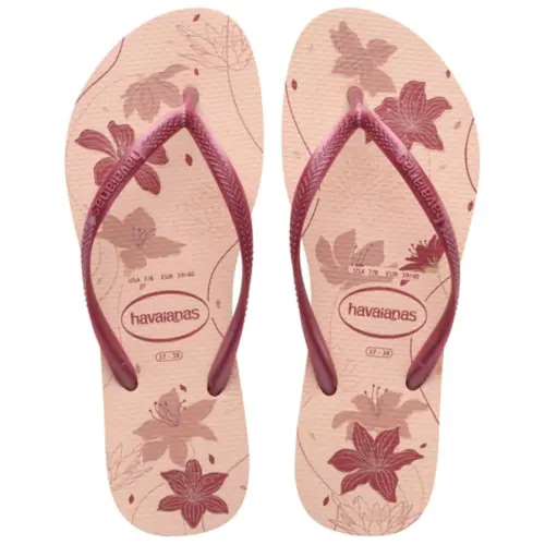 Chinelo Havaianas Slim Organic Flores Feminino