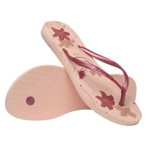 Chinelo Havaianas Slim Organic Flores Feminino