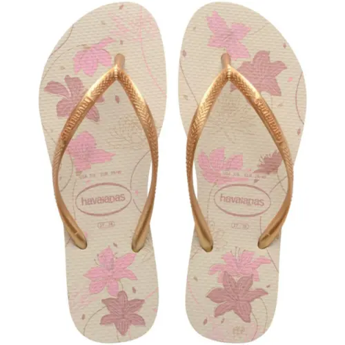 Chinelo Havaianas Slim Organic Flores Feminino