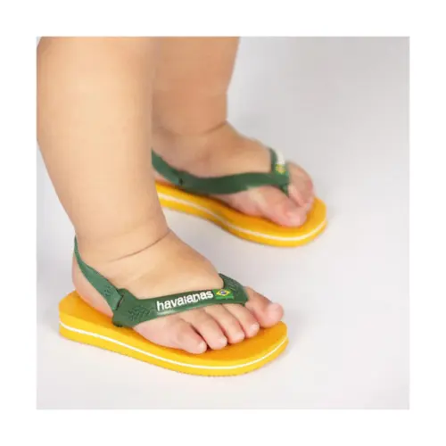 Chinelo Havaianas New Baby Brasil Logo Com Elastico