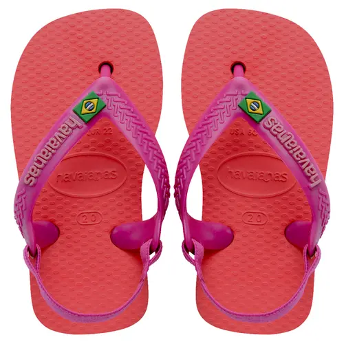 Chinelo Havaianas New Baby Brasil Logo Com Elastico