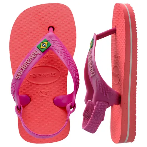 Chinelo Havaianas New Baby Brasil Logo Com Elastico