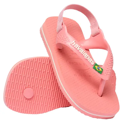 Chinelo Havaianas New Baby Brasil Logo Com Elastico