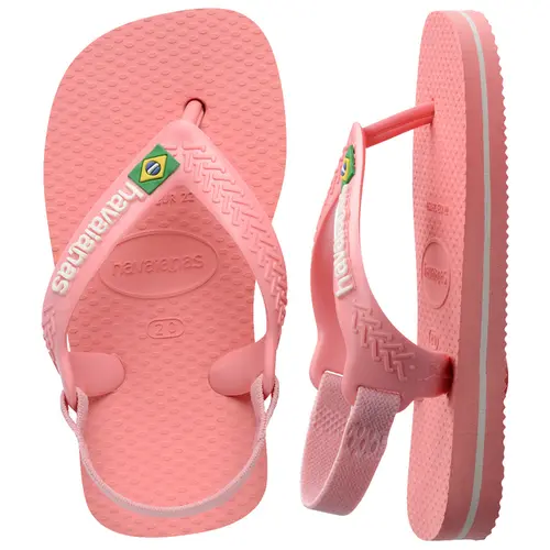 Chinelo Havaianas New Baby Brasil Logo Com Elastico