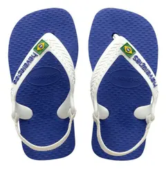 Chinelo Havaianas New Baby Brasil Logo Com Elastico