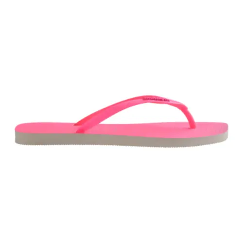 Chinelo Havaianas Slim Square Glitter Neon