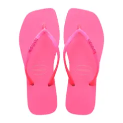 Chinelo Havaianas Slim Square Glitter Neon
