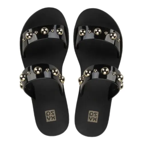 Sandalia Zaxy Rise Slide Feminino Com Pins Metalicos