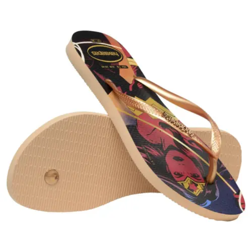 SANDALIA HAVAIANAS SLIM WONDER WOMAN MULHER MARAVILHA 24.25