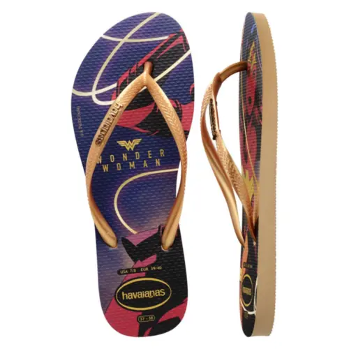 SANDALIA HAVAIANAS SLIM WONDER WOMAN MULHER MARAVILHA 24.25