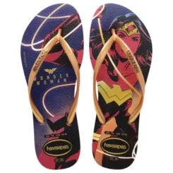 SANDALIA HAVAIANAS SLIM WONDER WOMAN MULHER MARAVILHA 24.25