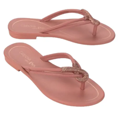 SANDALIA RASTEIRA GRENDHA MAIS ROSA ENLACE 24.25