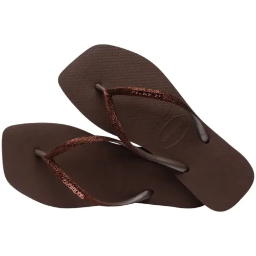 SANDALIA HAVAIANAS SLIM SQUARE GLITTER