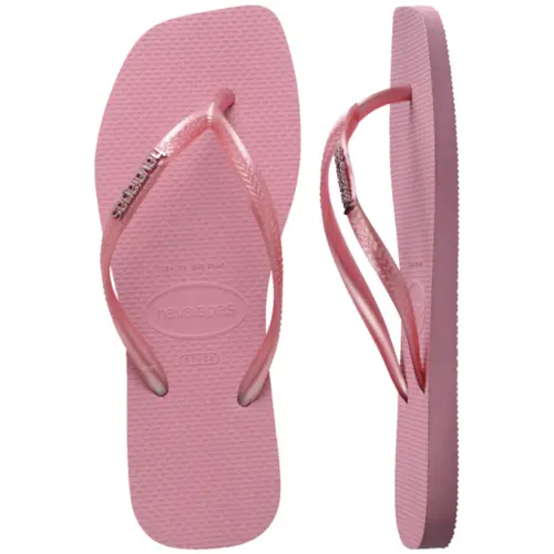 SANDALIA HAVAIANAS SLIM SQUARE LOGO METALLIC 25.26