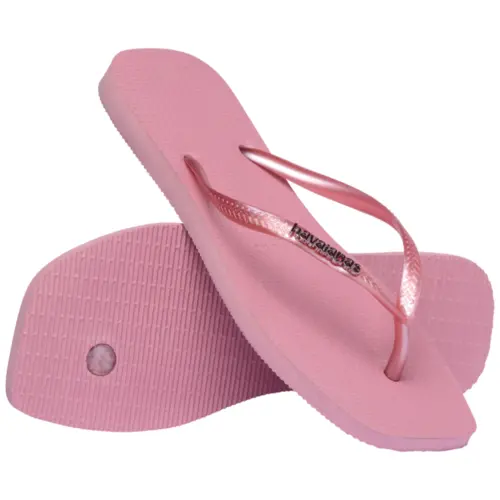 SANDALIA HAVAIANAS SLIM SQUARE LOGO METALLIC 25.26