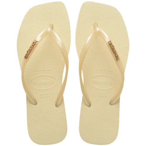 SANDALIA HAVAIANAS SLIM SQUARE LOGO METALLIC 25.26
