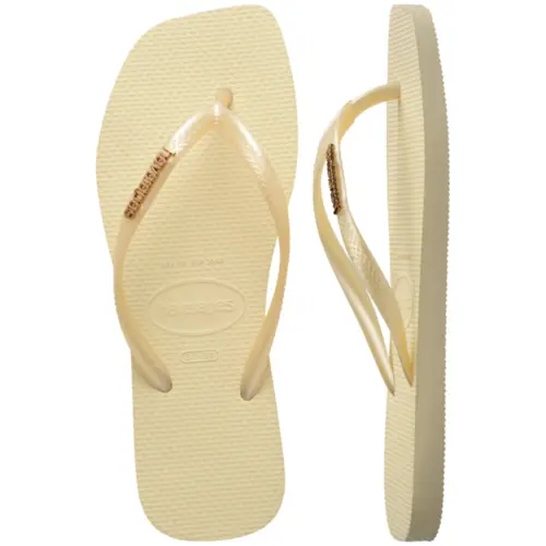 SANDALIA HAVAIANAS SLIM SQUARE LOGO METALLIC 25.26