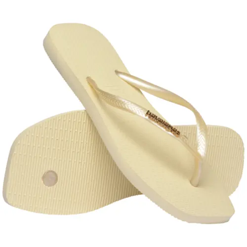 SANDALIA HAVAIANAS SLIM SQUARE LOGO METALLIC 25.26