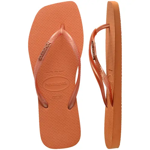 SANDALIA HAVAIANAS SLIM SQUARE LOGO METALLIC 25.26