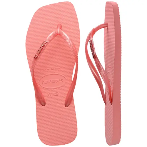 SANDALIA HAVAIANAS SLIM SQUARE LOGO METALLIC 25.26