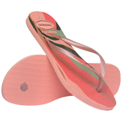 Chinelo Feminino Havaianas Slim Palette Glow Original e Confortavel