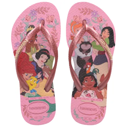 Chinelo Havaianas Kids Slim Princess Disney