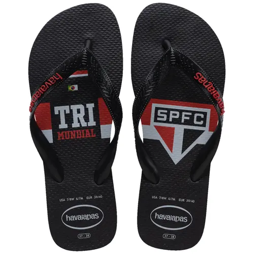 Chinelo Havaianas Top Times São Paulo Tricolor Tri Mundial Original