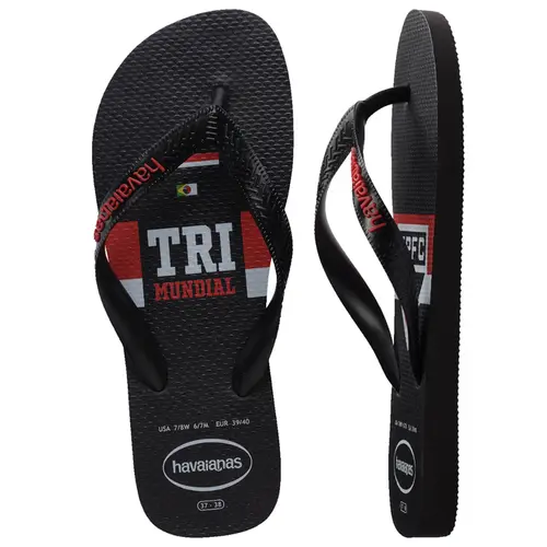 Chinelo Havaianas Top Times São Paulo Tricolor Tri Mundial Original