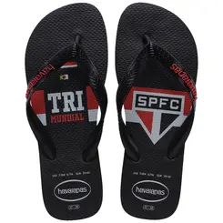 Chinelo Havaianas Top Times São Paulo Tricolor Tri Mundial Original