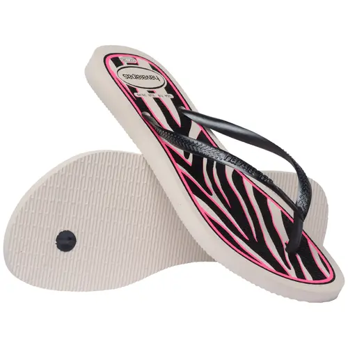 Chinelo Havaianas Slim Animals Feminino De Oncinha