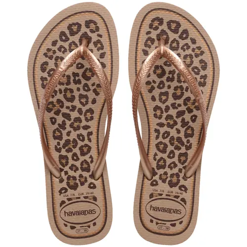 Chinelo Havaianas Slim Animals Feminino De Oncinha