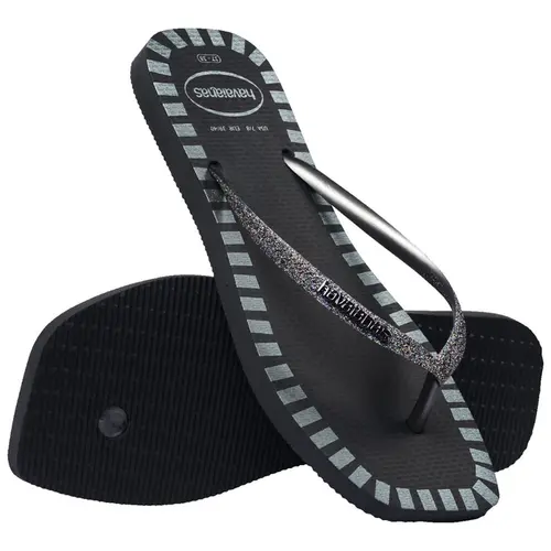 Chinelo Havaianas Slim Square Glitter Contour