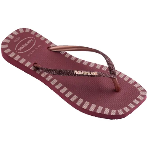 Chinelo Havaianas Slim Square Glitter Contour