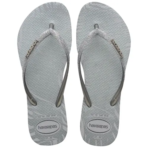 Chinelo Feminino Havaianas Slim Glitter Edge Original e Confortavel