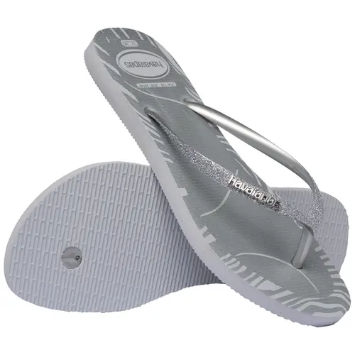 Chinelo Feminino Havaianas Slim Glitter Edge Original e Confortavel