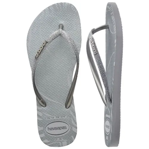 Chinelo Feminino Havaianas Slim Glitter Edge Original e Confortavel