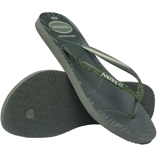 Chinelo Feminino Havaianas Slim Glitter Edge Original e Confortavel