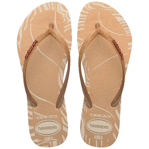 Chinelo Feminino Havaianas Slim Glitter Edge Original e Confortavel