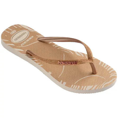 Chinelo Feminino Havaianas Slim Glitter Edge Original e Confortavel