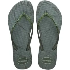 Chinelo Feminino Havaianas Slim Glitter Edge Original e Confortavel