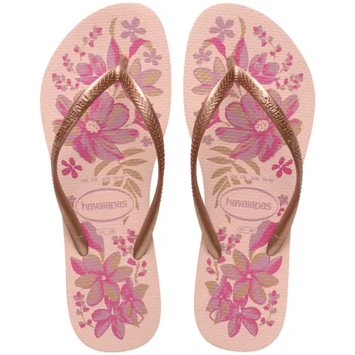 Chinelo Havaianas Slim Organic Floral Feminino