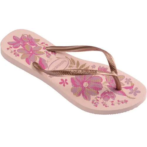Chinelo Havaianas Slim Organic Floral Feminino