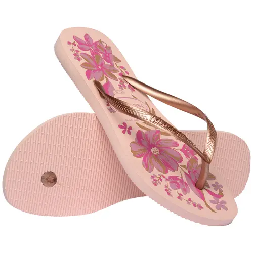 Chinelo Havaianas Slim Organic Floral Feminino
